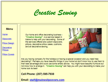 Tablet Screenshot of maineslipcovers.com